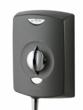 Attractive graphite coloured electric showers
