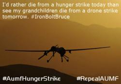 AUMF Hunger Strike #AumfHungerStrike