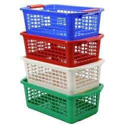 image of Flip-N-Stack Medium Plastic Baskets
