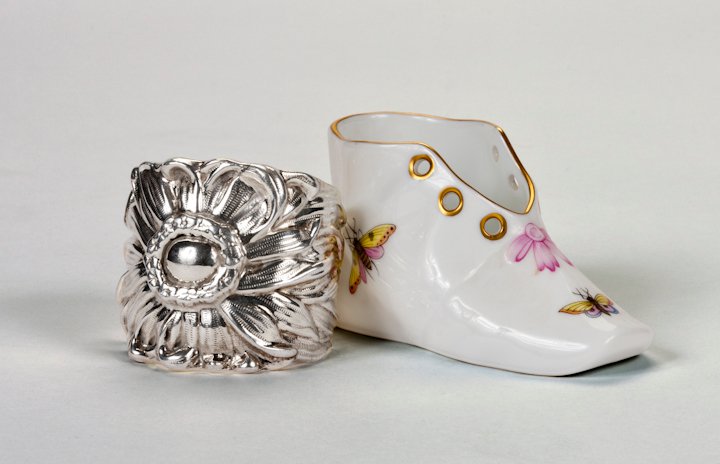 First-time moms love a silver cuff for now and for her newborn daughter later.