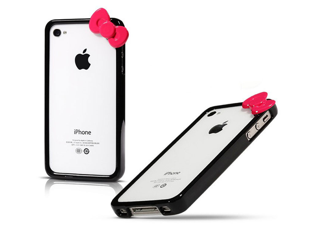 Hello Kitty Bow iPhone 5 Case - Black