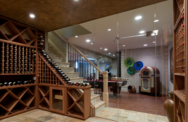 Modern Wine Cellar Doors - in Glass