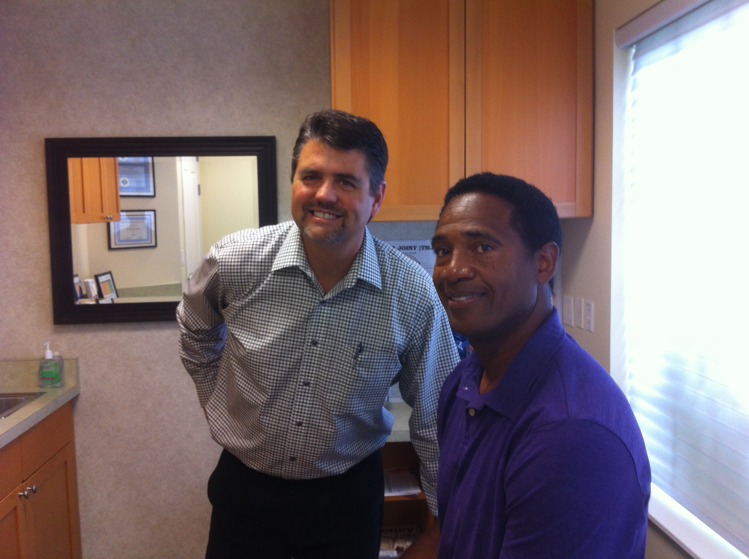 Dr. Bradley Eli with Mike Haynes