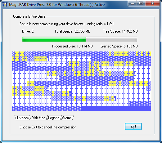 MagicRAR Drive Press 3.0 Screenshot