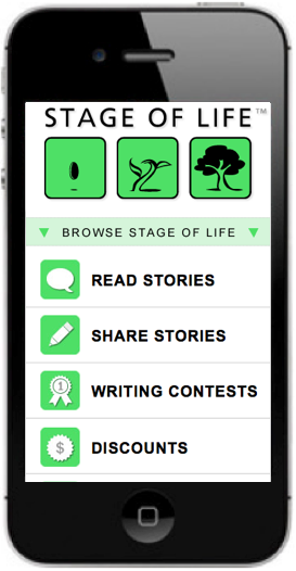 Visit StageofLife.com on your phone to view the mobile site