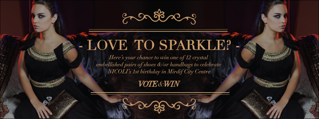 NICOLI - Love to Sparkle? Competition on Facebook - www.facebook.com/nicolishoes