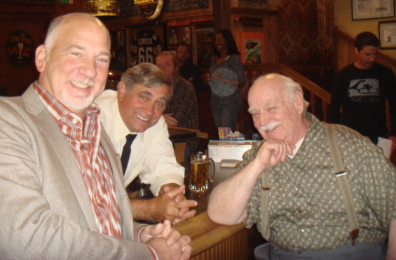 Director Rob Schiller on set with Dan Lauria and Brian Doyle-Murray