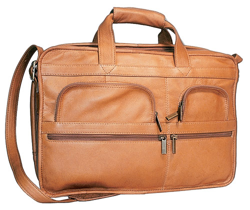 David King Leather Briefcase