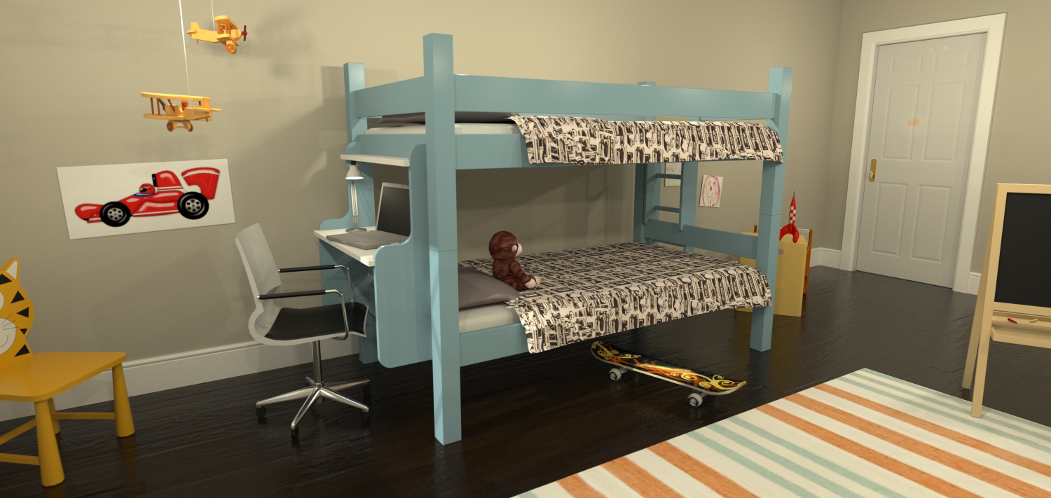 Maine Bunk Beds Launches New Website, Painted Bunk Beds