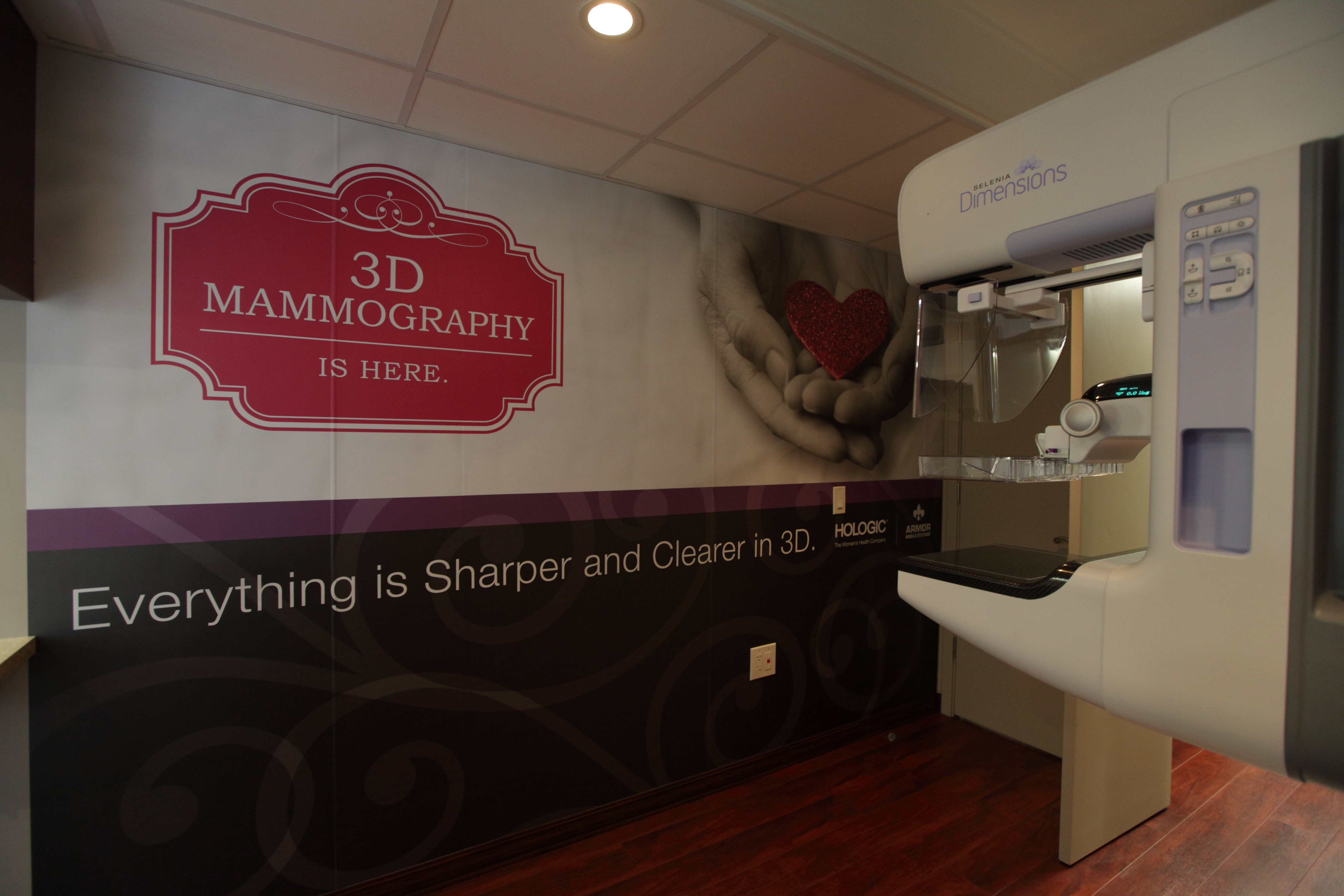 3D Mammography: Mobile Coach Interior