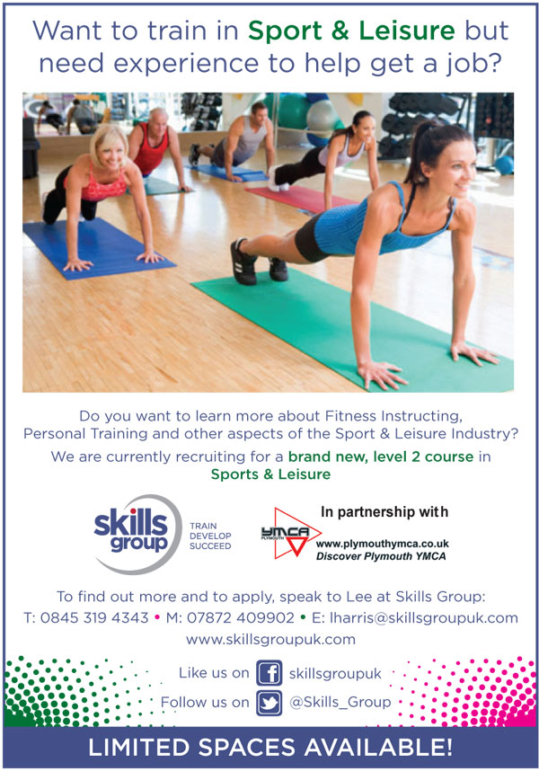 Sport & Leisure Apprenticeships in Plymouth, Devon and surrounding areas