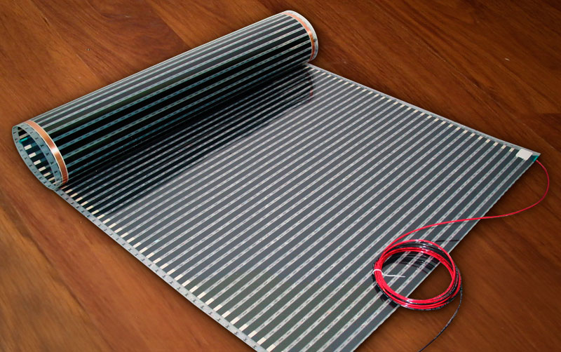 InfraFloor floor heating film for warm laminate and wood floors
