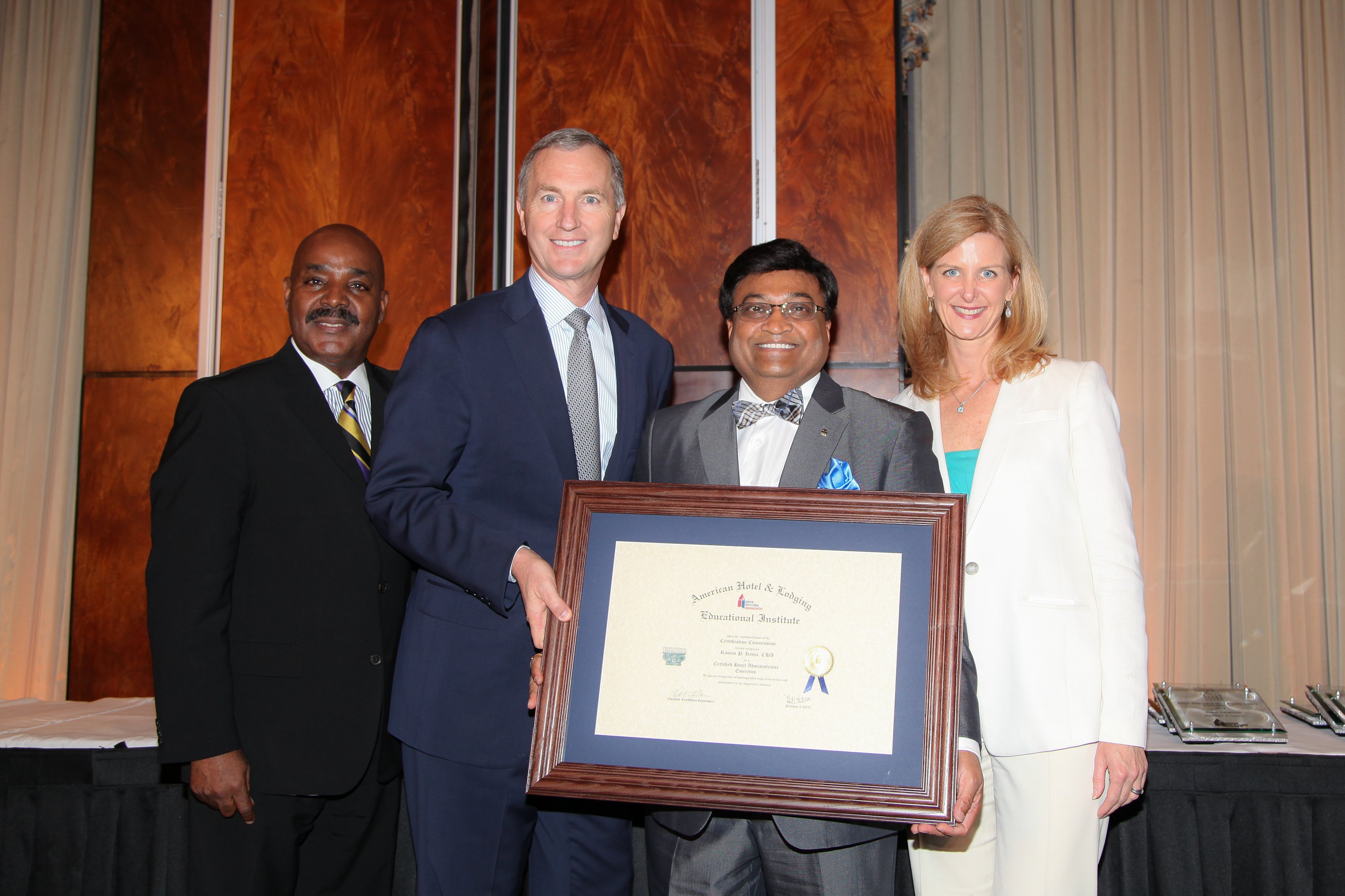 AH&LA Educational Institute honors Raman P. Rama