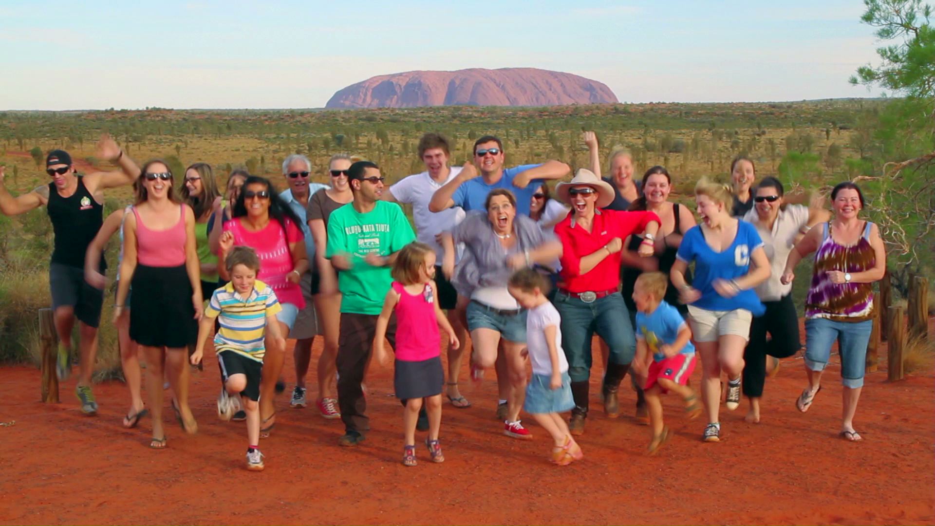 Matt Harding in Australia's Outback with Goway Travel