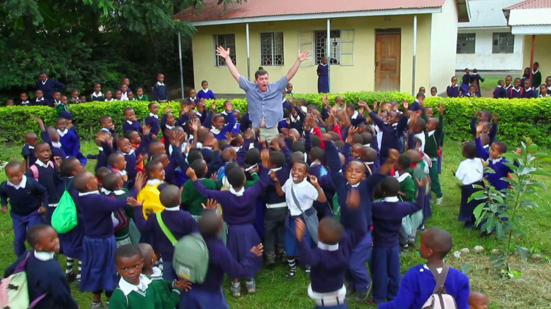 Matt Harding in Arusha, Tanzania with Abercrombie & Kent