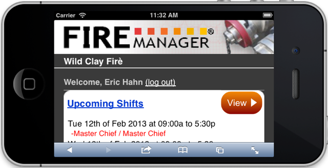 FIRE Manager - Mobile Web App