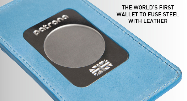 The world's first wallet to fuse steel and leather