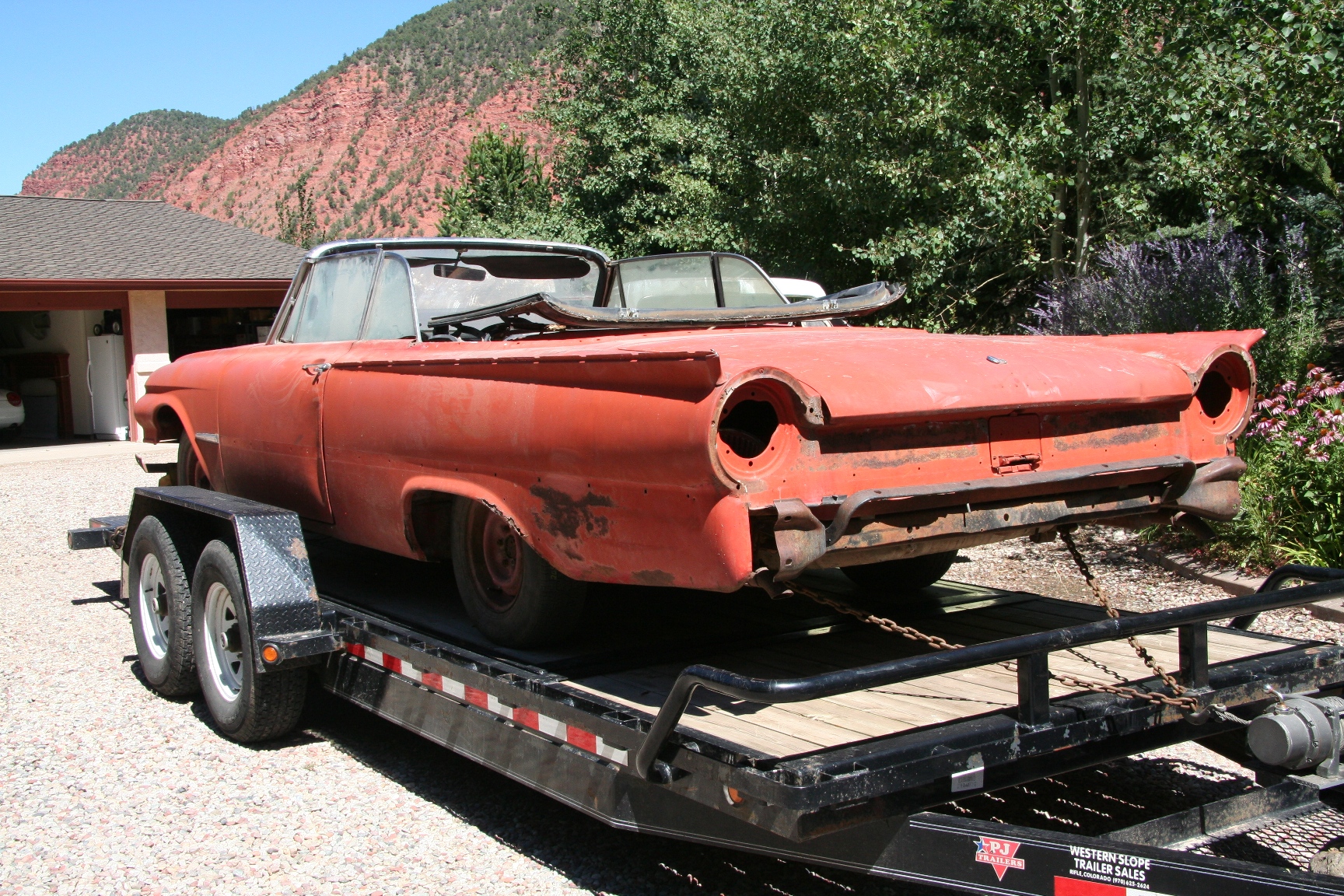 1961 Ford Galaxie Sunliner before restoration