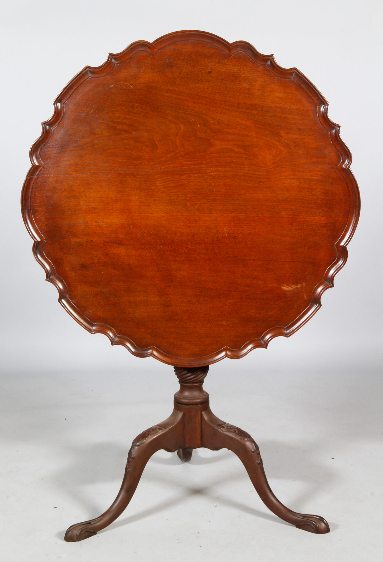 Essex County Pie Crust Tea Table, Walnut