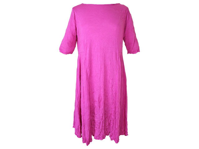 Comfy USA Dress --Fuchsia Crinkle Tissue