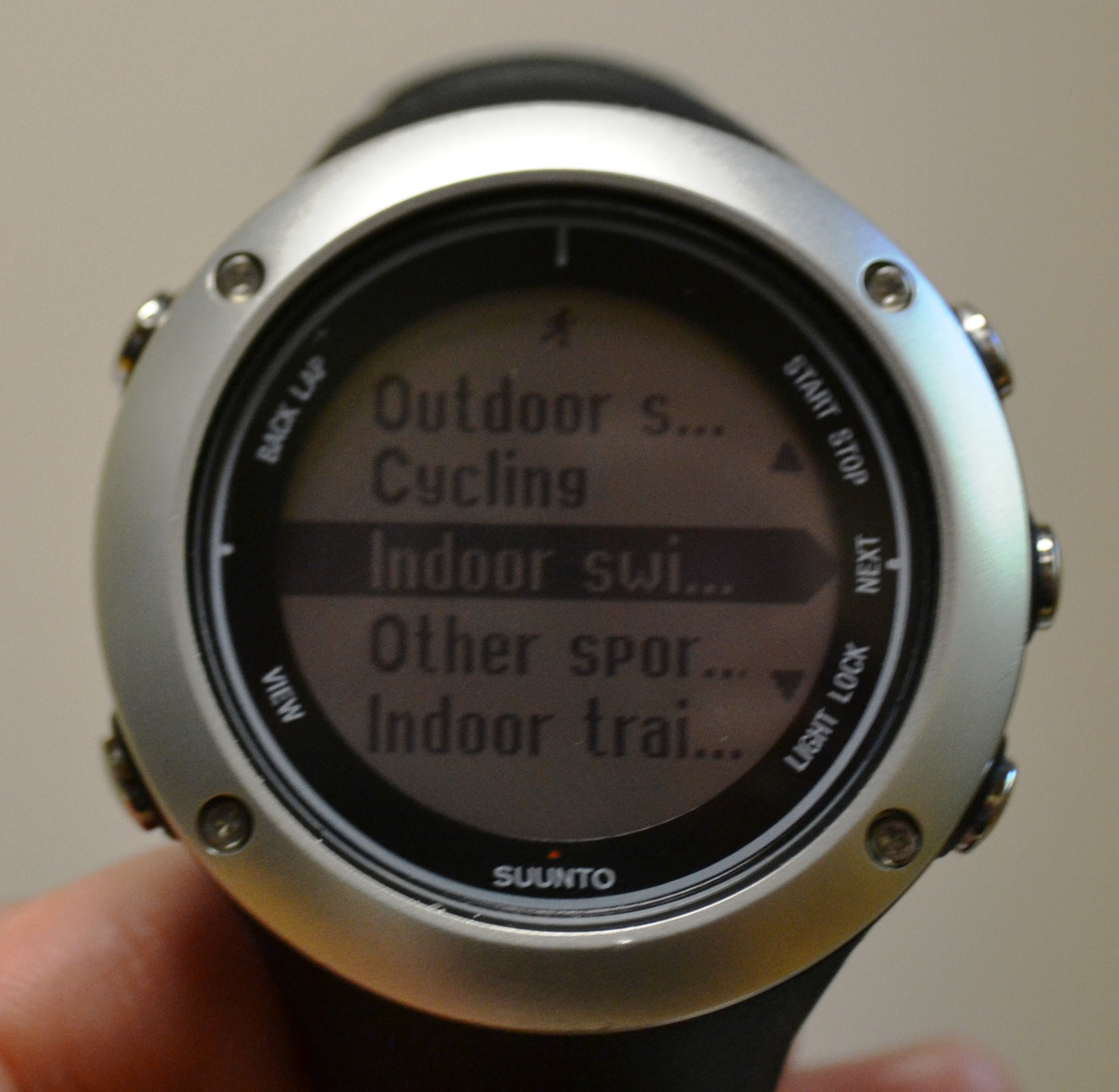 Suunto Ambit 2S Has An Exercise Menu That Lets You Choose Your Sport, Including Swimming