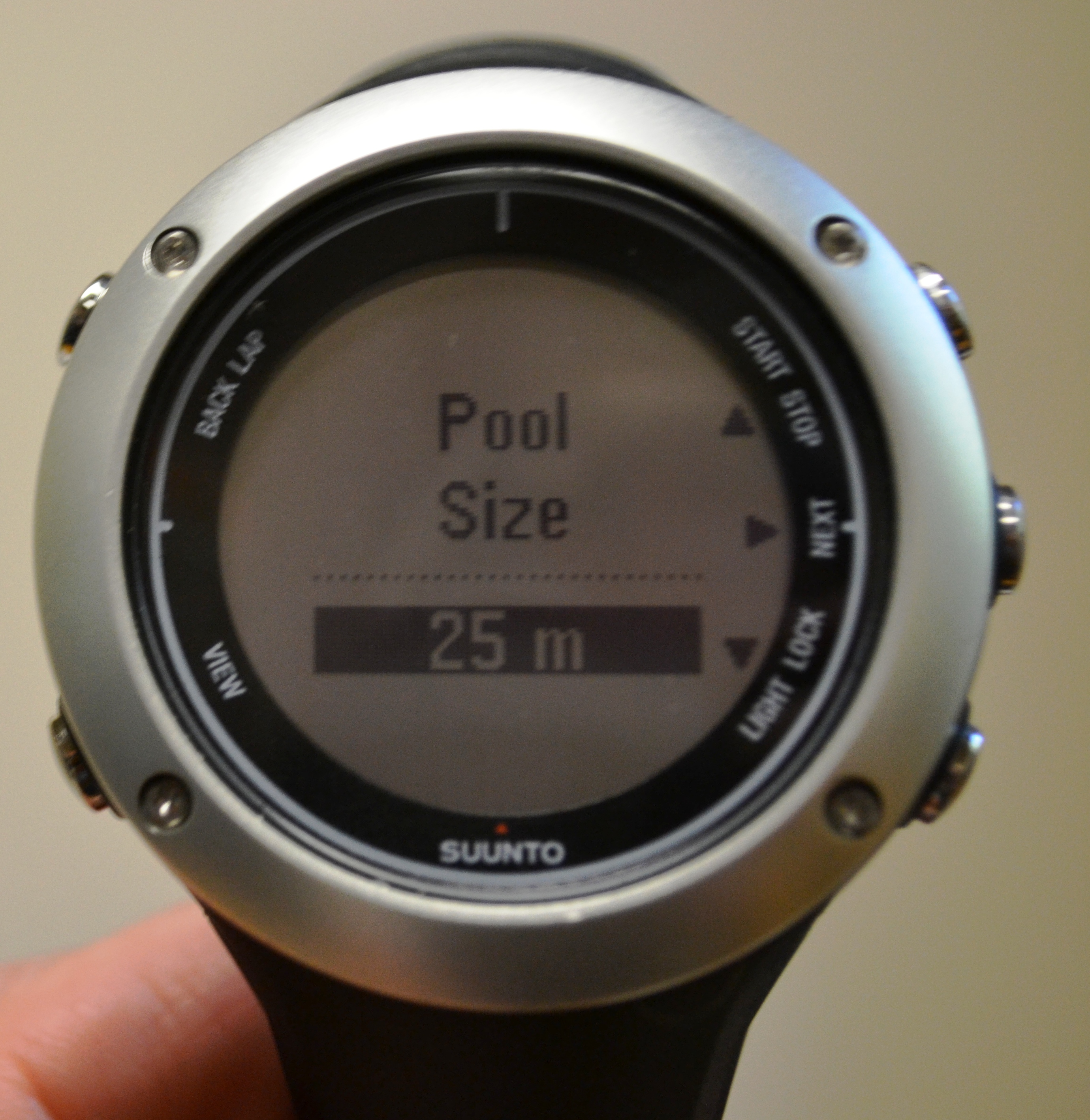 With Suunto Ambit 2S Simply Choose Your Pool Size and Go Swim