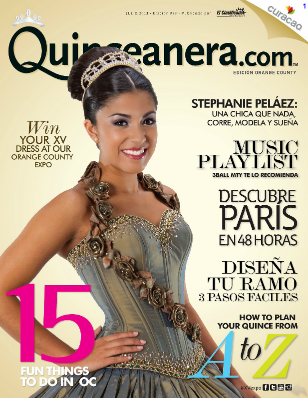 Quinceanera.com Magazine Cover Orange County Edition.