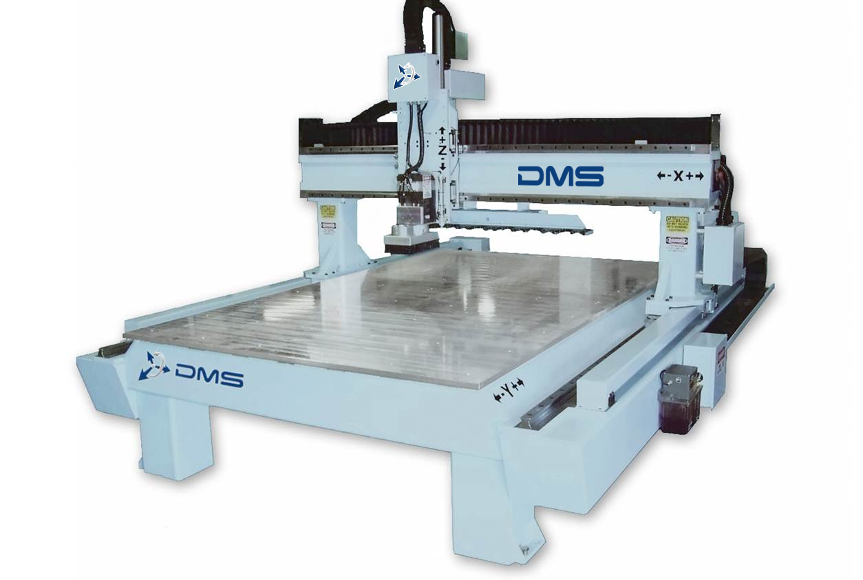 DMS CNC 3 Axis Moving Gantry Router