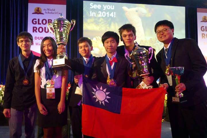 Senior Division Champion Team Celebrates with Other Members of the Taiwan Delegation