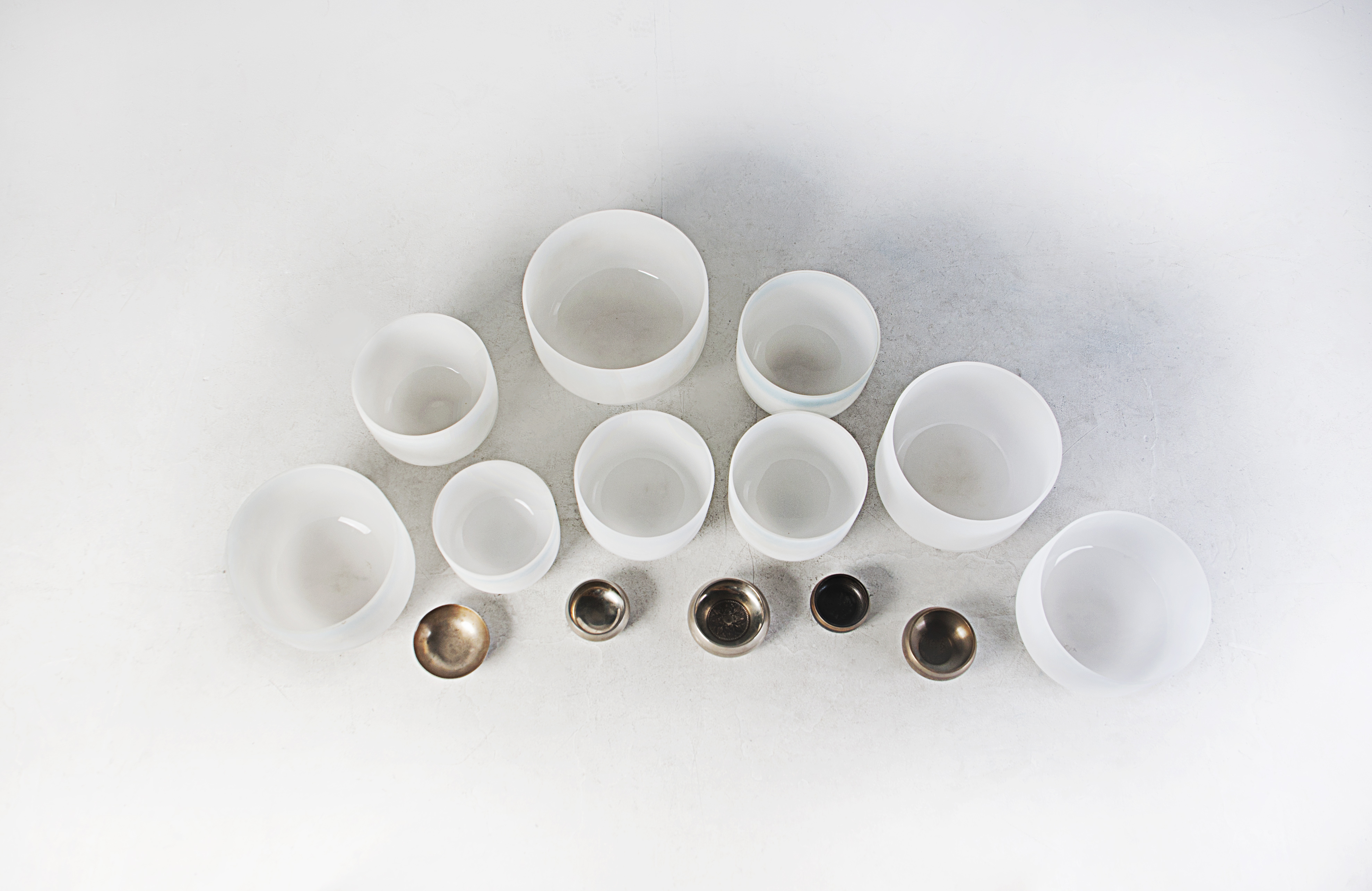 Esposito spins nine quartz crystal singing bowls and five Tibetan brass bowls on "Soul Burst."