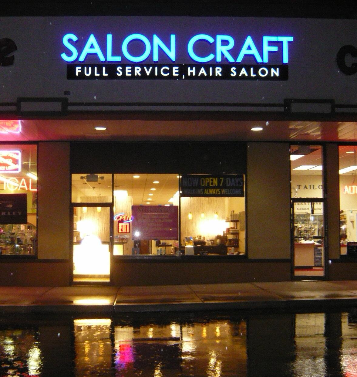 Exterior photo of Salon Craft, a full service beauty salon conveniently located in the Lutherville Timonium, Baltimore County, Maryland, community.