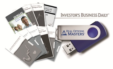 Attendees receive a 2.0 GB USB Drive as a gift, preloaded with valuable financial information from Investor's Business Daily.