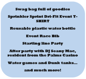 Race Goodies include a swag bag, after party with DJ Seany Mac and more