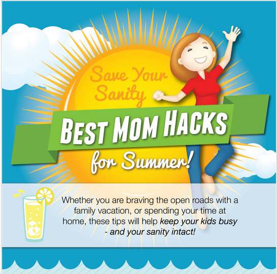 The ‘Mom Hacks for Summer’ infographic