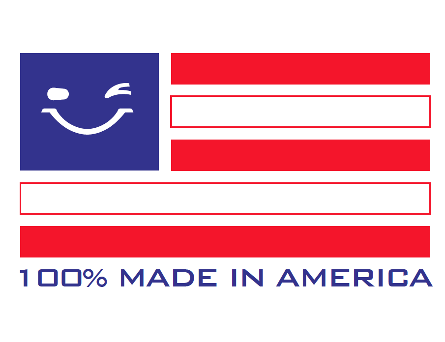 All of our products are proudly 100% Made in America!