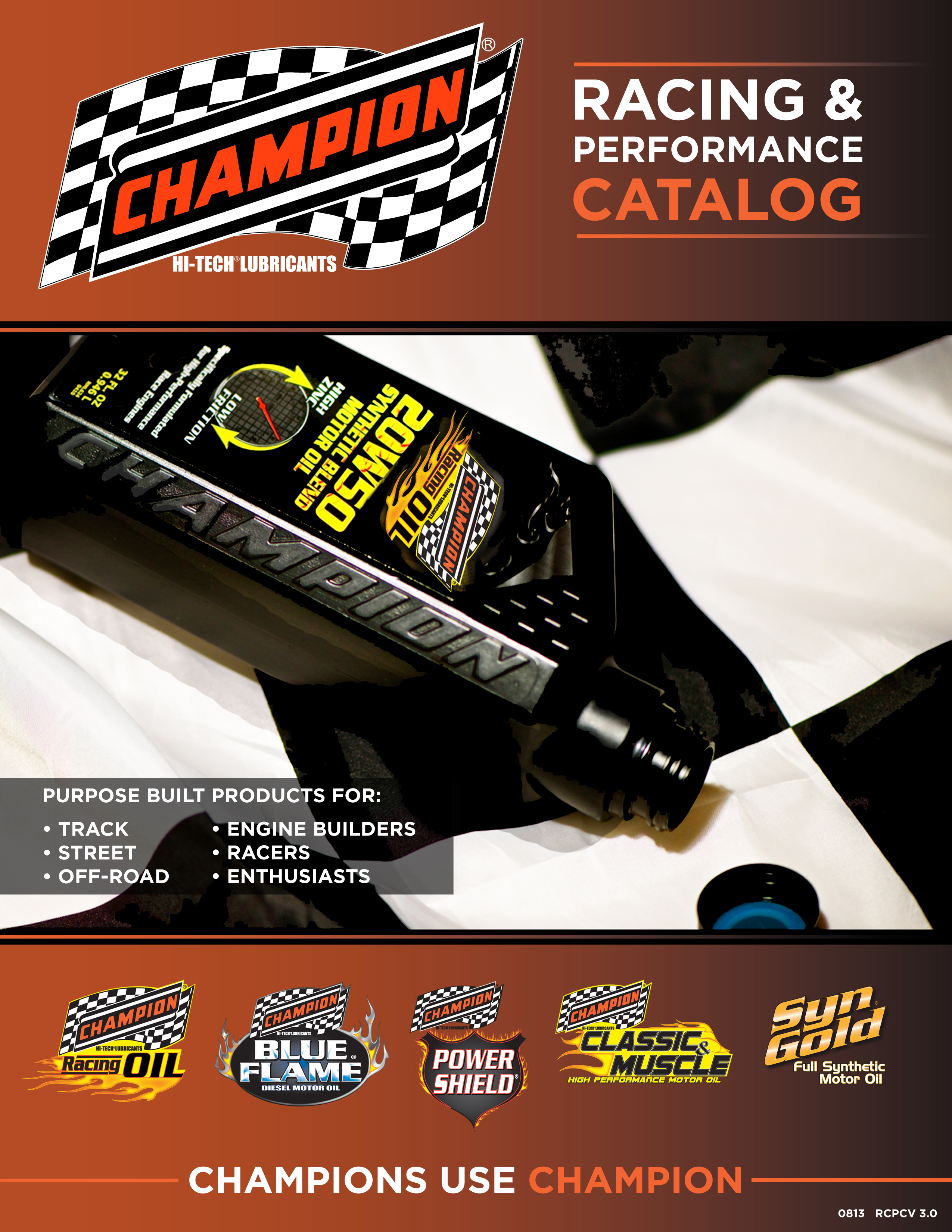 Champion Oil Announces Online Download of 2013 Performance and Racing Catalog