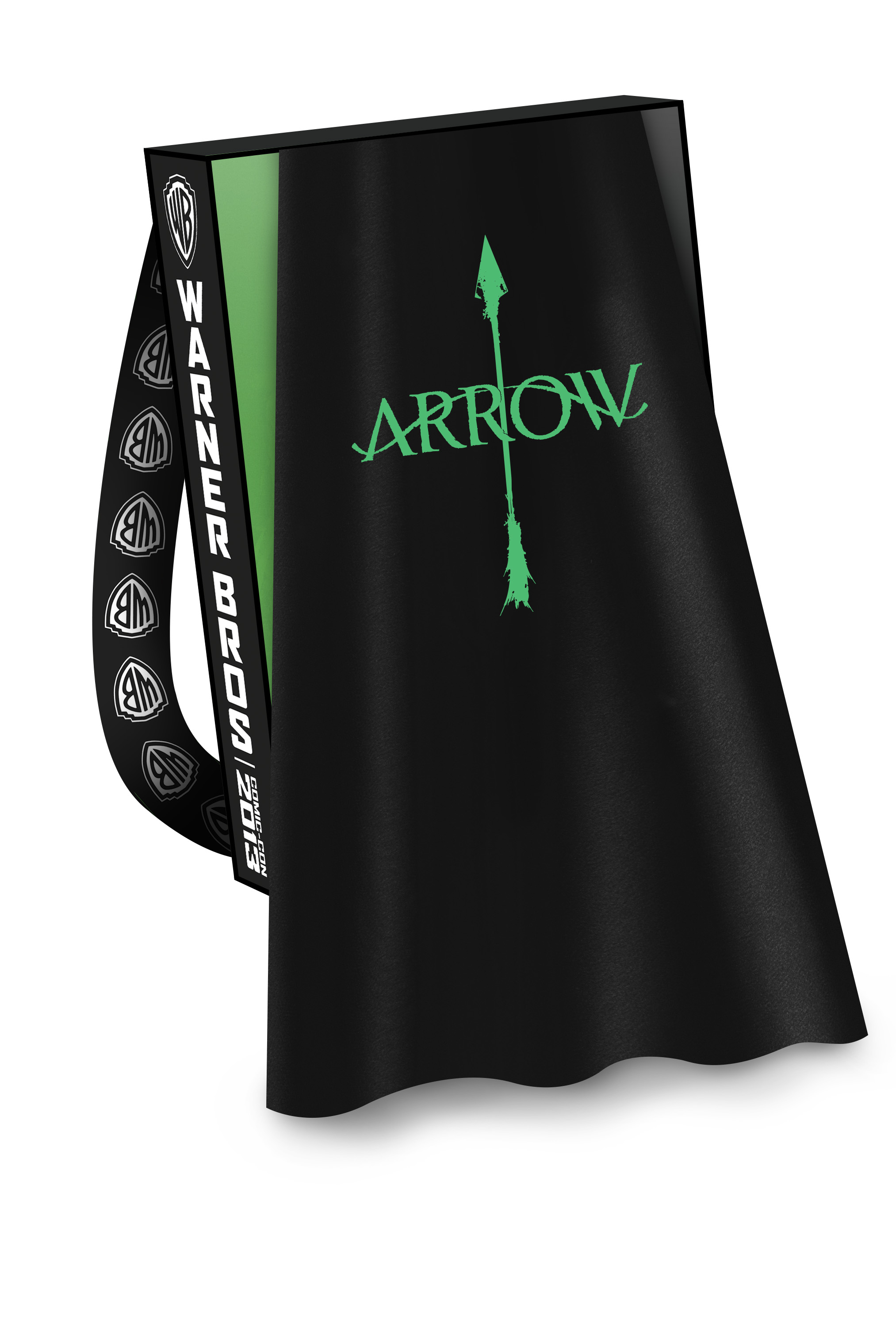 Take flight! The cape from Warner Bros.' official Comic-Con 2013 bag for ARROW. Season 2 premieres Oct 9, airing Wed 8/7c on The CW.