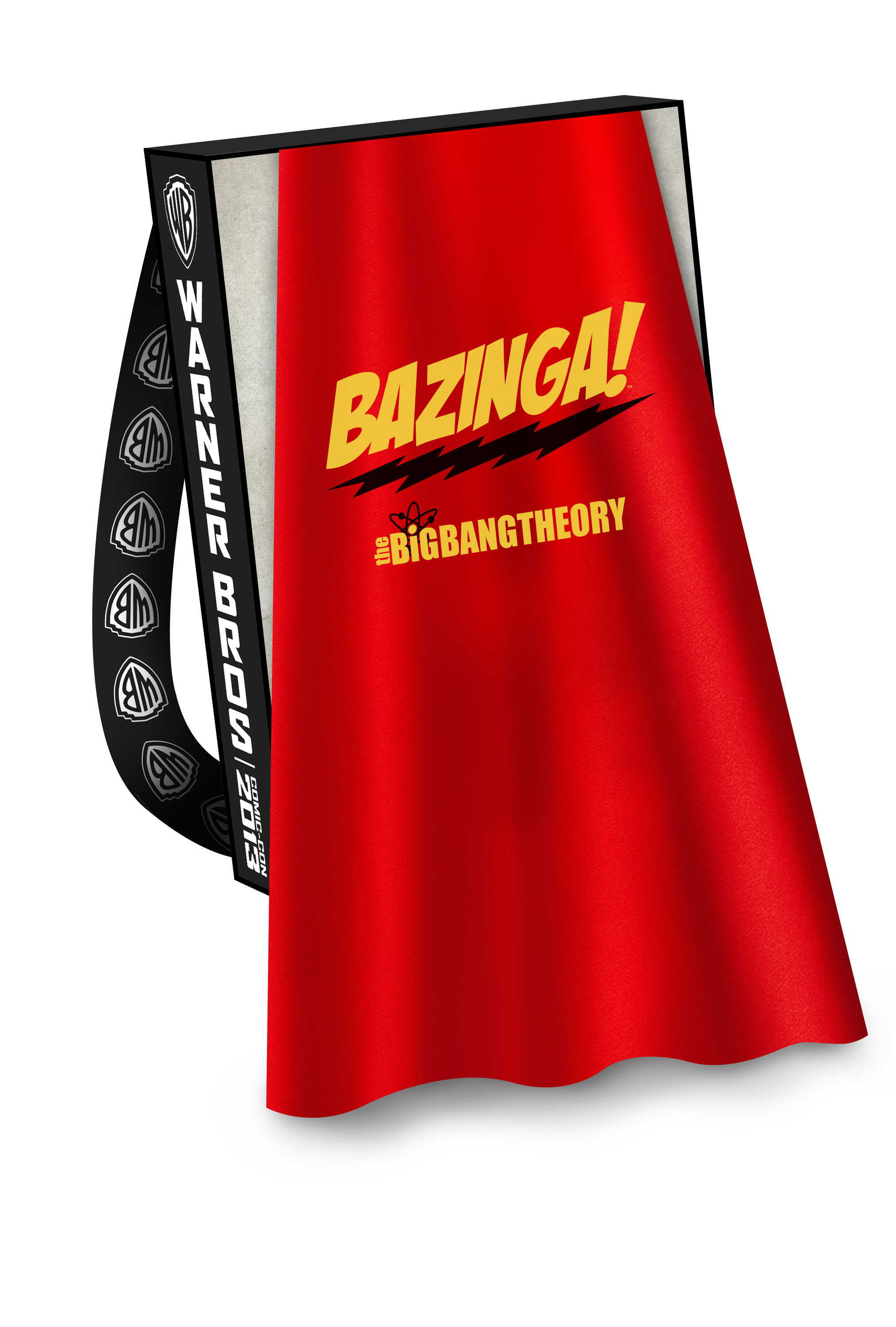 Bazinga! The cape from Warner Bros.' official Comic-Con 2013 bag for THE BIG BANG THEORY. Season 7 premieres Sept 26, airing Thu at 8/7c on CBS.