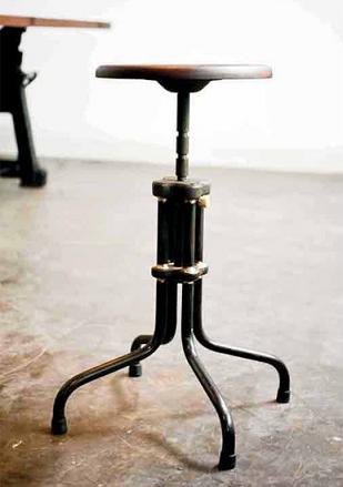 Nuevo Living HGDA138 - v19r dining stool adjustable in sepele hardwood, wood | metal