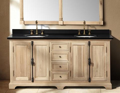 James Martin 71" Genna Natural Oak Double Bathroom Vanity 238-103-5721