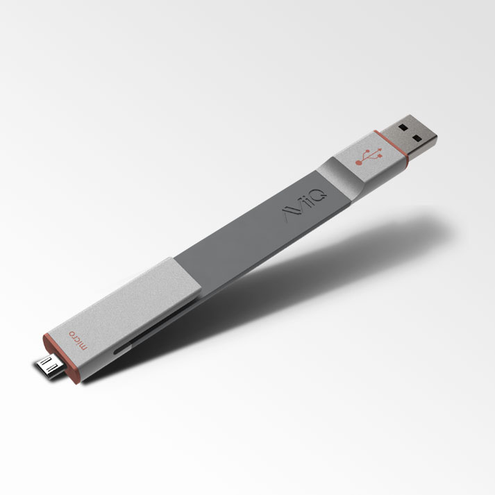 AViiQ Ready Clip USB 2.0 Short Cables Micro USB