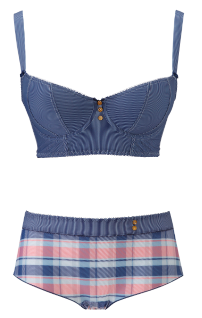 Rhianna Style Steal - Freya Lingerie - Totally Tartan Longline Bra