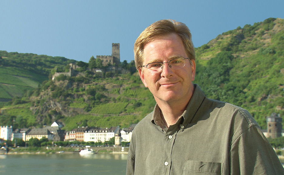Rick Steves, author of new guidebooks to Barcelona, Florence, and Venice