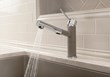 The BLANCO ALTA Compact spout can be swiveled through 120° for greater coverage