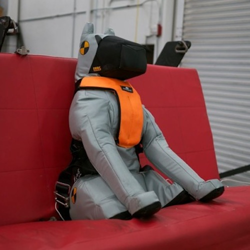 Crash testing was performed at two facilities: at an independent, third party accredited lab, and also at a National Highway Traffic Safety Administration approved crash test facility.