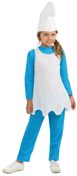 Girls Smurfette Costume