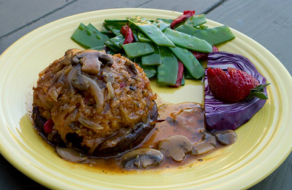 Portabello Mushroom Dish at New Life Hiking Spa