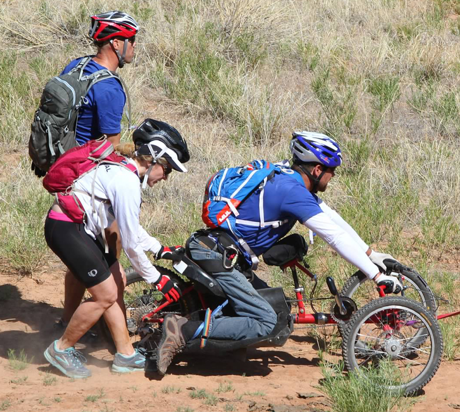 A team at the 2012 Adventure TEAM Challenge negotiates soft sand. Photograph by Tom Nardi.