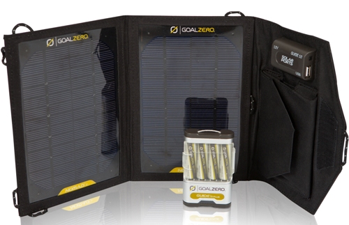 A Complimentary Goal Zero Guide 10 Plus Adventure Kit Solar Charger Valued At $119