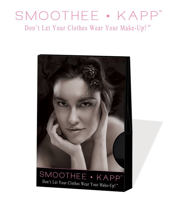 Smoothee Kapp is the ultimate beauty accessory for keeping clothes makeup free when changing apparel.